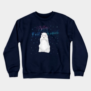 Ice bear in winter Crewneck Sweatshirt